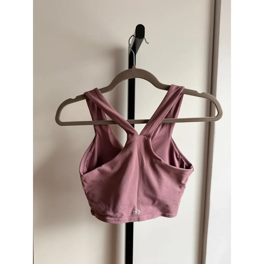 Alo Yoga Real Sports Bra – Size Small – Mauve